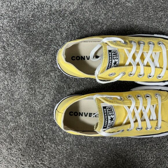 Converse CT All Star Lift OX 568627C Women’s Size 6 Butter Yellow Canvas Shoes - Picture 9 of 11